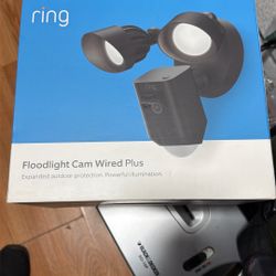 New In Box Ring Floodlight Cam Wired Plus