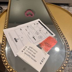 Beautiful New Antique beaded Mirror. For wedding bride reflection, bedroom, home 4 ft (48x16”)