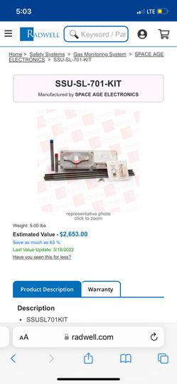 Space Age Electronics SSU-SL-701-KIT Duct Mounted Detection Kit