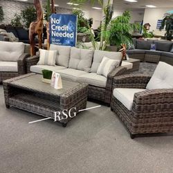 Garden, Patio, Outdoor Furniture Conversation Set ✅No Needed Credit Check 💛 $39 Down Payment with Financing
