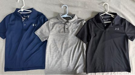 Youth Small Under Armour Dri-Fit Polo Shirts  set of 3