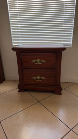 Queen size bed frame with drawers