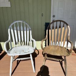 Vintage Wooden Chairs 