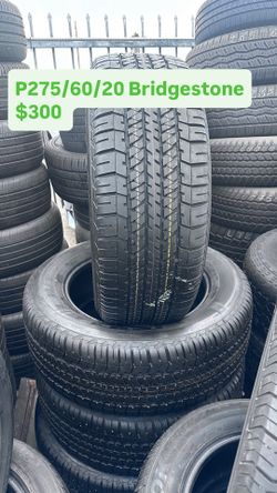 Used Set Of Bridgestone P275/60/20 Tires