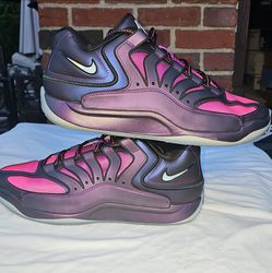 Nike KD 18 Eggplant Vivid Purple Black Hyper Pink IM5843-500 Men's Sneaker size 13M