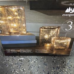 Led Glass Cube Towers