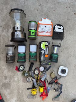 Camping Lanterns and Compasses Lot