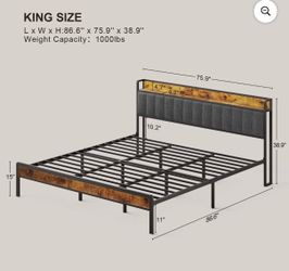 Heavy-Duty King Bed Frame- Moving out Sale!