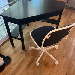 Black Corner Desk And Chair