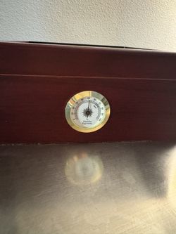 Desktop Humidor, Capri, with Tempered Glasstop