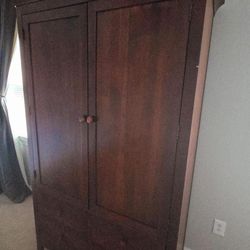 Solid Wood Armoire Dresser 