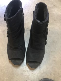 Aldo Black Booties. Very Cute! Good Condition.  Size 7.5 