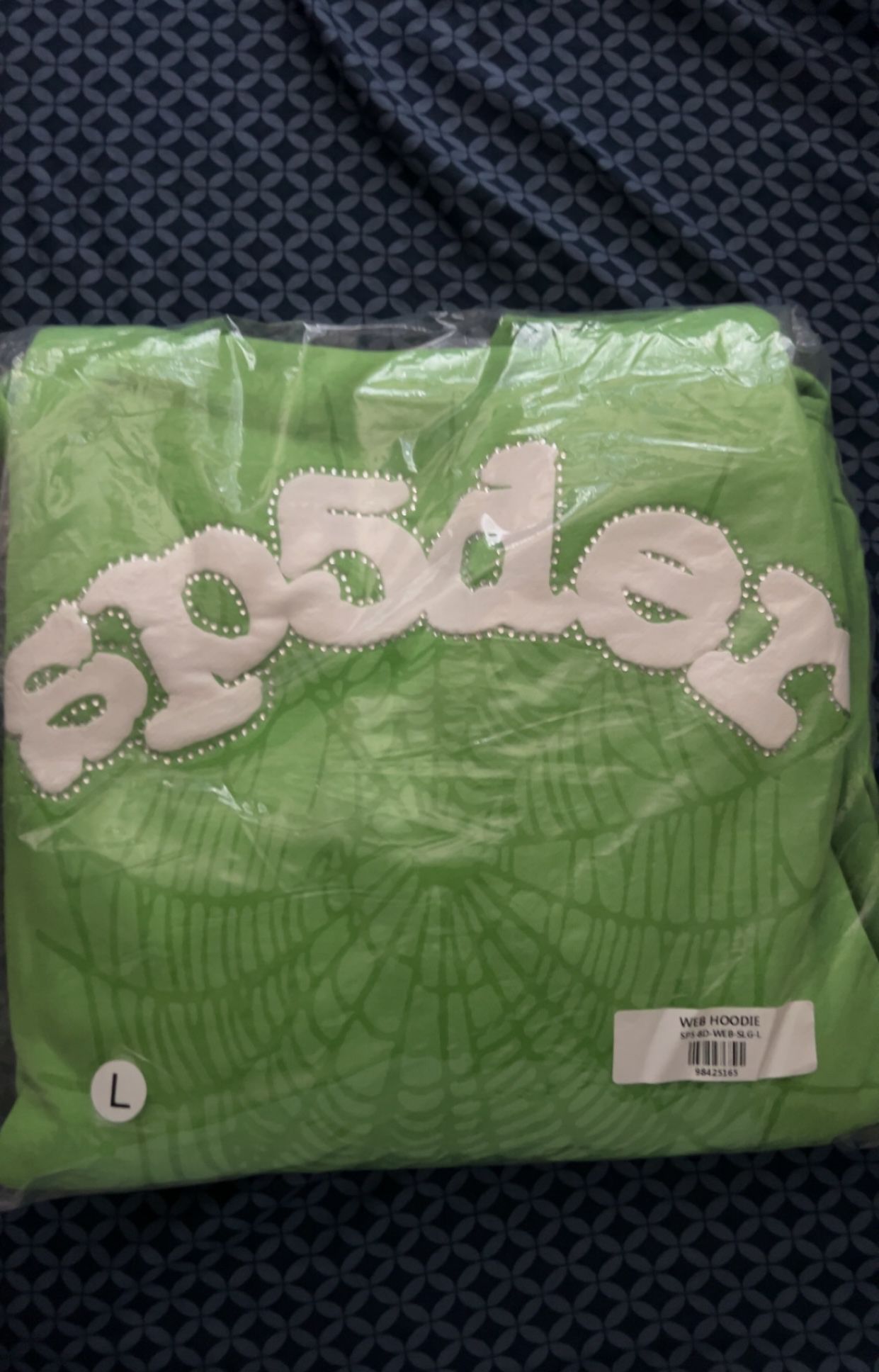 Slime Green Sp5der hoodie