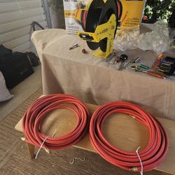 2x Central Pneumatic 50FT Air Compressor Hoses 3/8"NEW