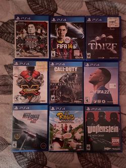 PS4 Games Lot of 9 / 10$ each /