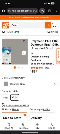 Tile grout