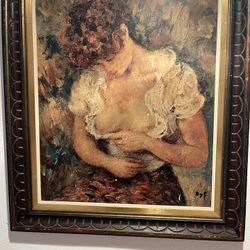 Vintage Hand Painted Picture