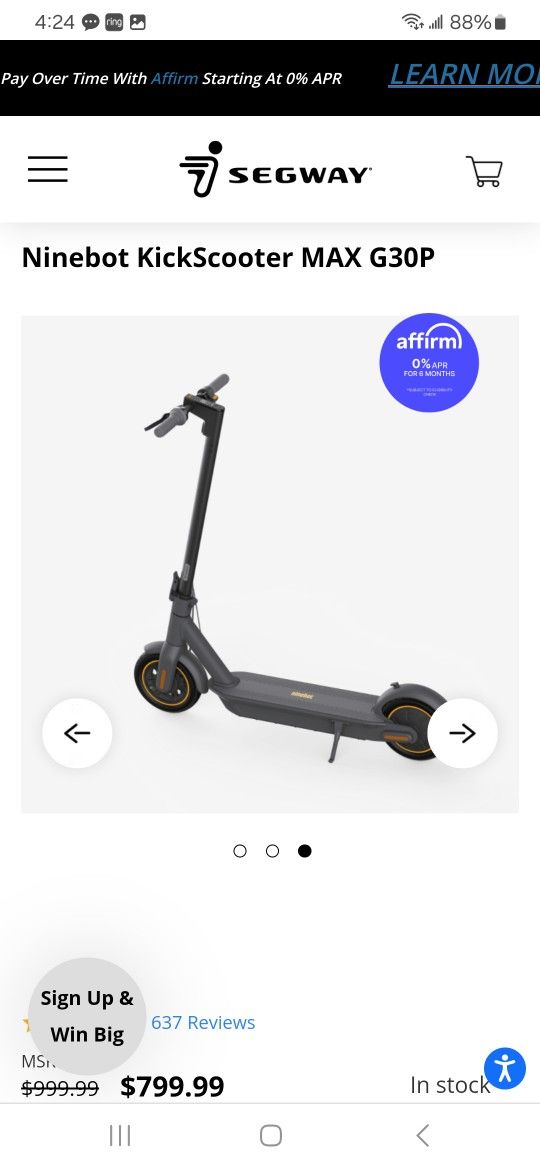 Segway G30max Brand New In Box With Reciept