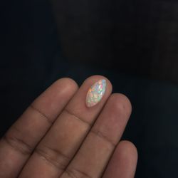 3.7 Ct Natural Ethiopian Opal Cabochon – Oval Fire Play Loose Gemstone