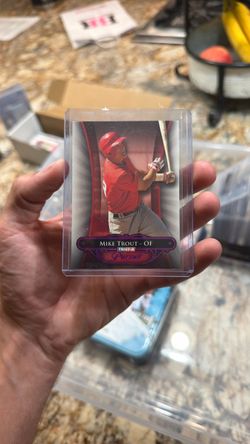 Mike trout 1/1 error pursuit baseball card