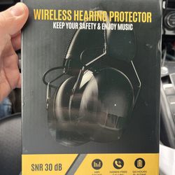 Bluetooth 5.4 Hearing Protection with 120H Working Time, 1200mAh Rechargeable Battery Ear Protection Headphone