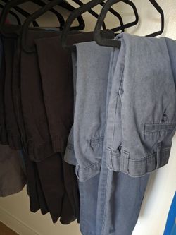 Dress Pants / Chinos (3× Black and 2× Gray) Size 30 × 32, George brand
