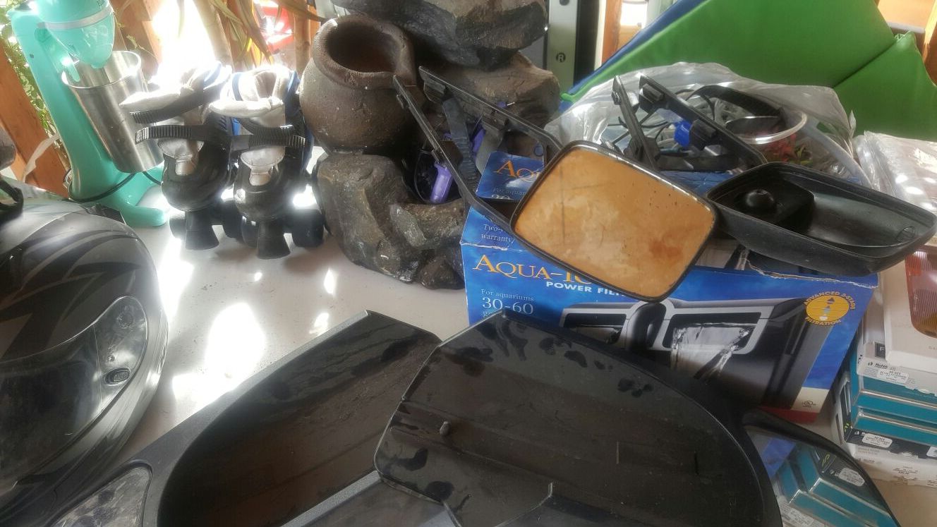 Mirrors for trailer sides of car