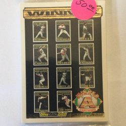 1994 Black Gold Baseball Cards Certified Winner Set A 11 Card Set 