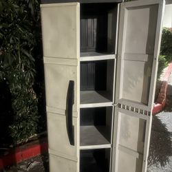 TALL 4 SHELF STORAGE CABINET