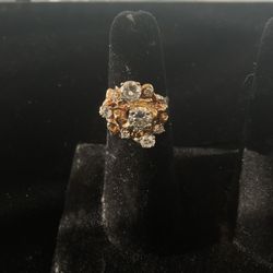 14KT Diamond Cluster Nugget Ring 43769-1