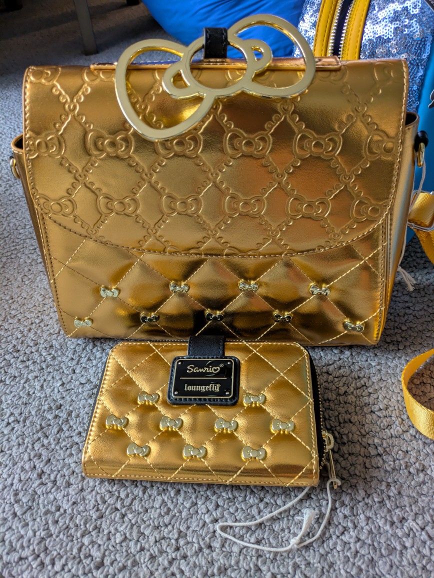 Hello Kitty 50th Anniversary Loungefly Purse And Wallet