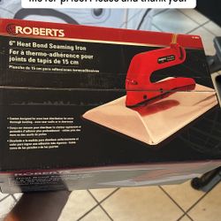 6” Heat Bond Seaming Iron 