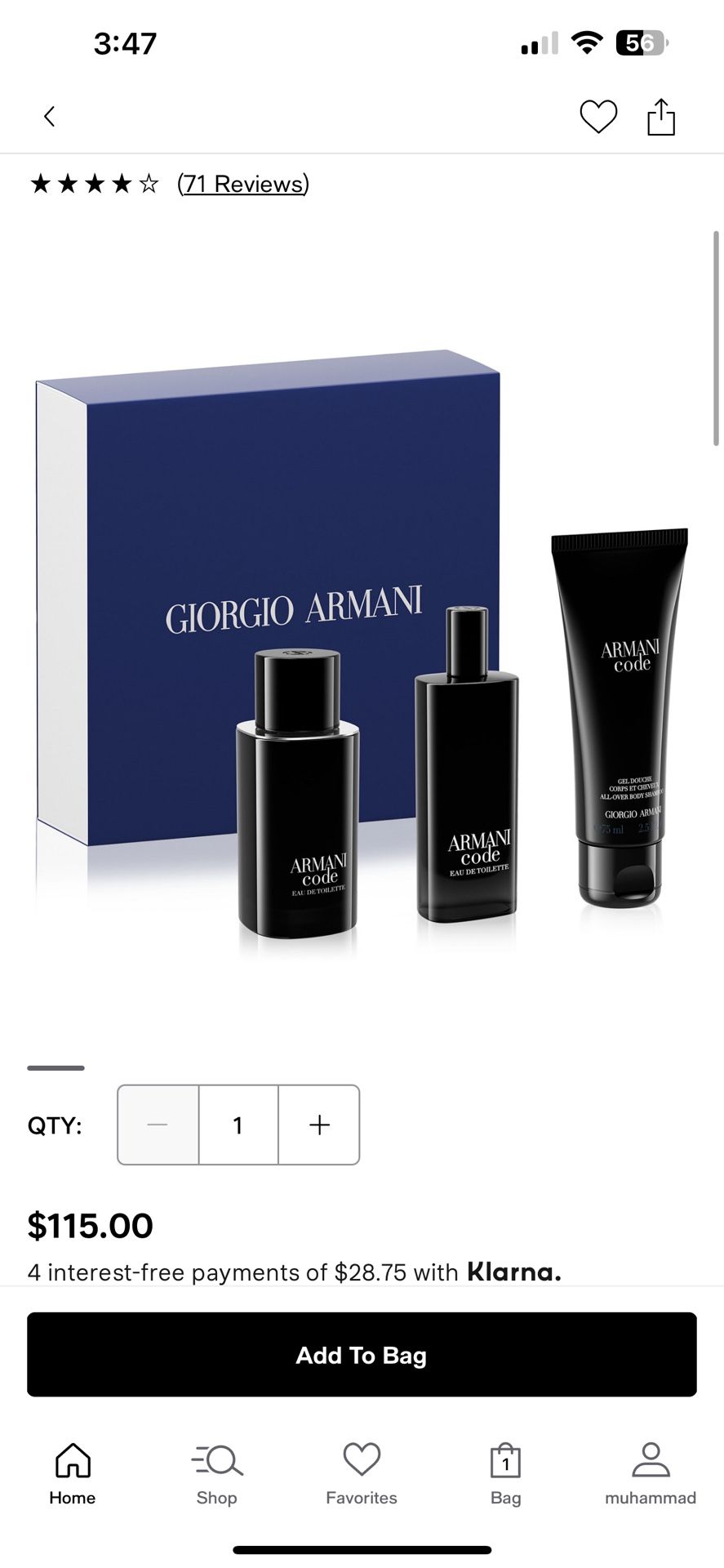 Armani Code Gift Set