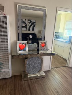 Mirror table set
