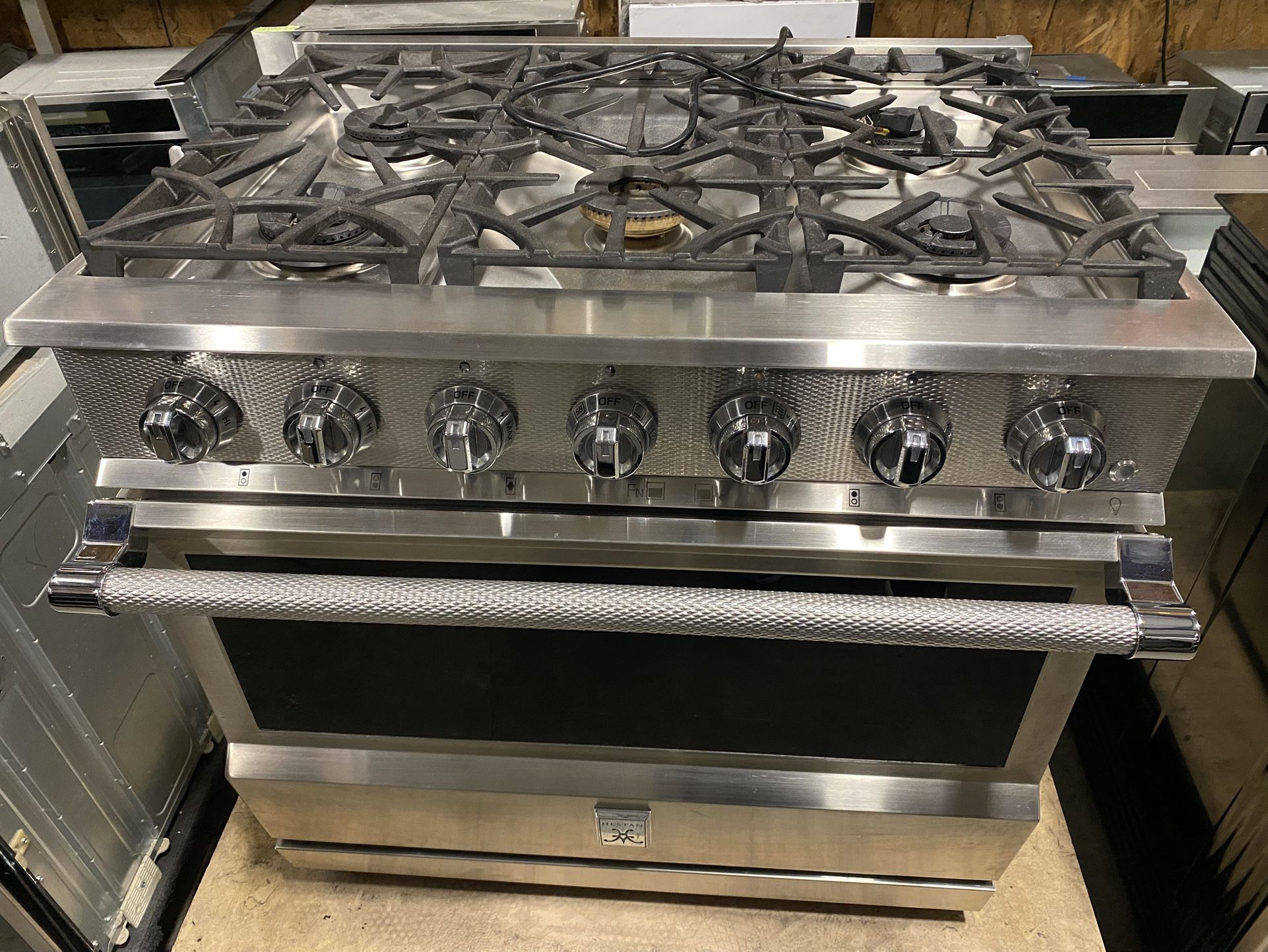 HESTAN GAS RANGE 36” PROFESSIONAL  *STOVES OVENS etc. WARRANTY DELIVERY 