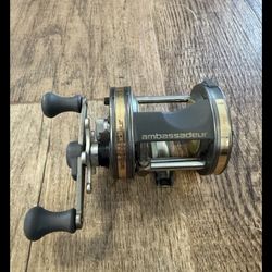 Ambassadeur Six Star Bait Caster. Made In Sweden.