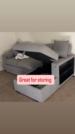 Sectional with storage