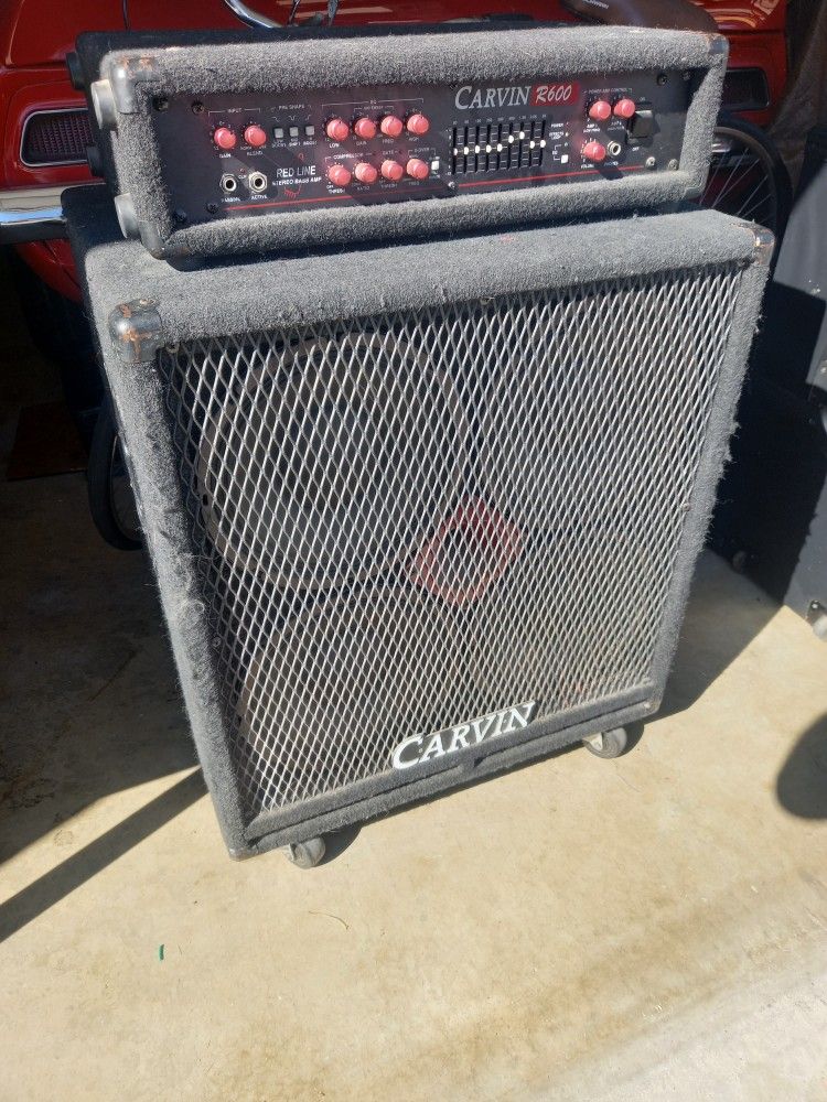 Carvin R600 600 Watt Stereo Bass Head With Carvin Redeye 4x10