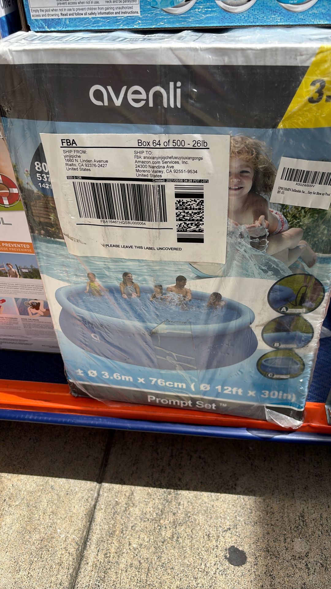 JLeisure Avenli 12014 1 to 2 Person Capacity Prompt Set Kids Above Ground  Inflatable Outdoor