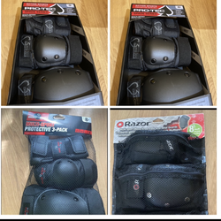 Protective gear, knee pads, elbow pads, wrist guards for kids 8-14 years old $20 per set
