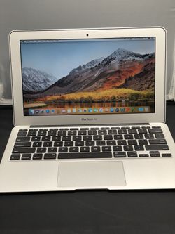 Apple MacBook Air 11” 2gb ram 64gb ssd 1.6ghz i5 mid 2011 with Mac OS 10.13 high Sierra ++Microsoft office with original apple charger and 3 month wa