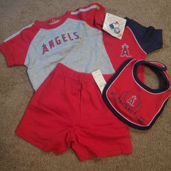 MLB Angels Baby Outfit Set
