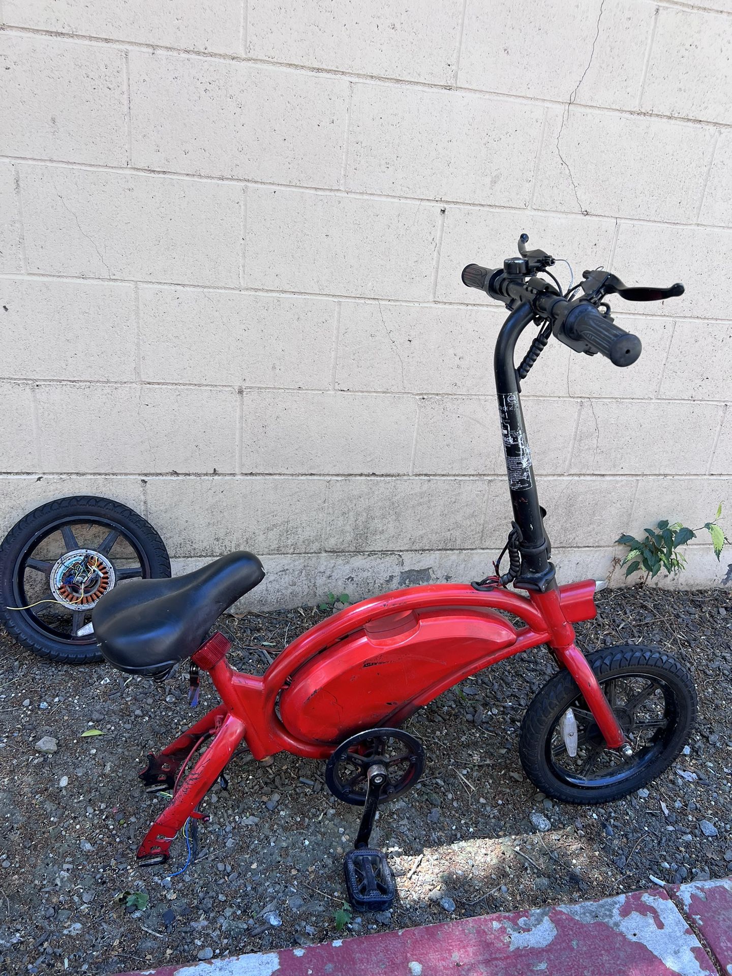 DYU Electric Bike for Adults Teens, D3F 14 in Folding Electric Bicycle,Commuter City E-Bike with 250W Motor and 36V 10AH Lithium-Ion Battery,40-45 Mil