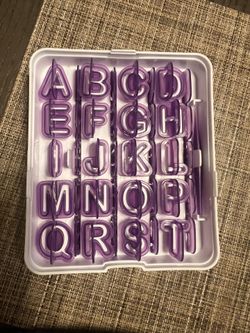 Letter & Number Fondant Cutter