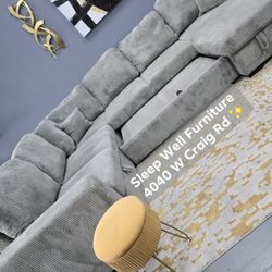 ✨️ Sectional Sofa Sleeper 🌟 Furniture Queen Bedrooms, Dining Avail 