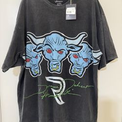 WWE Geiger The Rock Graphic Black Men's T-Shirt XL Regular Fit Wrestling