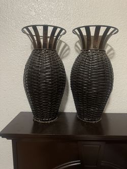 Wicker Vases- Decoration
