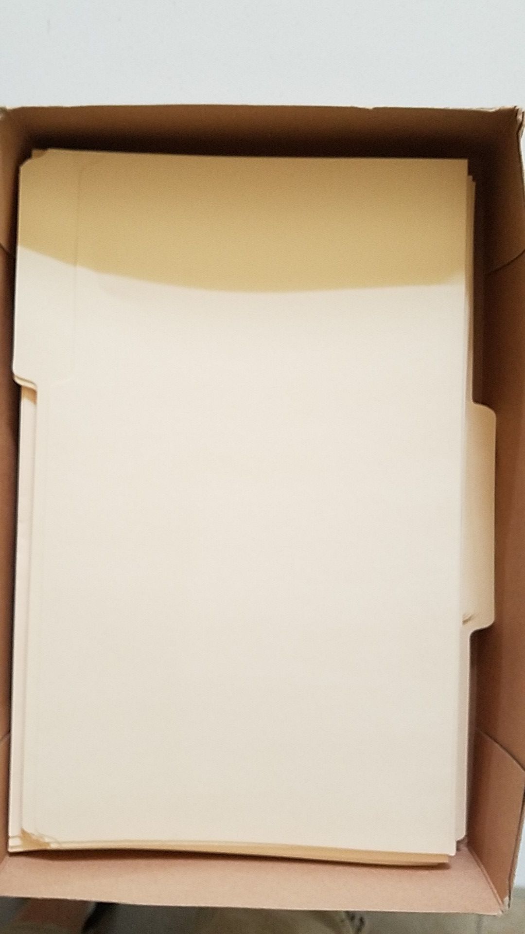 Manila file folders 1/3 cut legal size