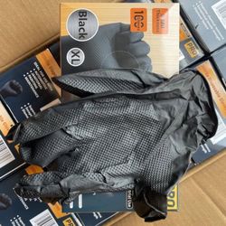 [9Mil] Black Diamond Grip Nitrile Gloves – Case of 1000