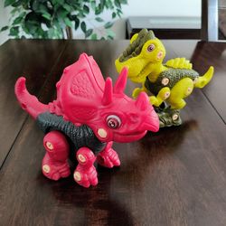Take-Apart Dinosaur Toy Figures Set of 2